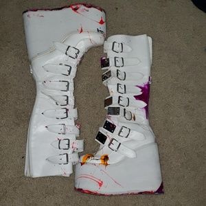 Paint splattered white limited edition demonias